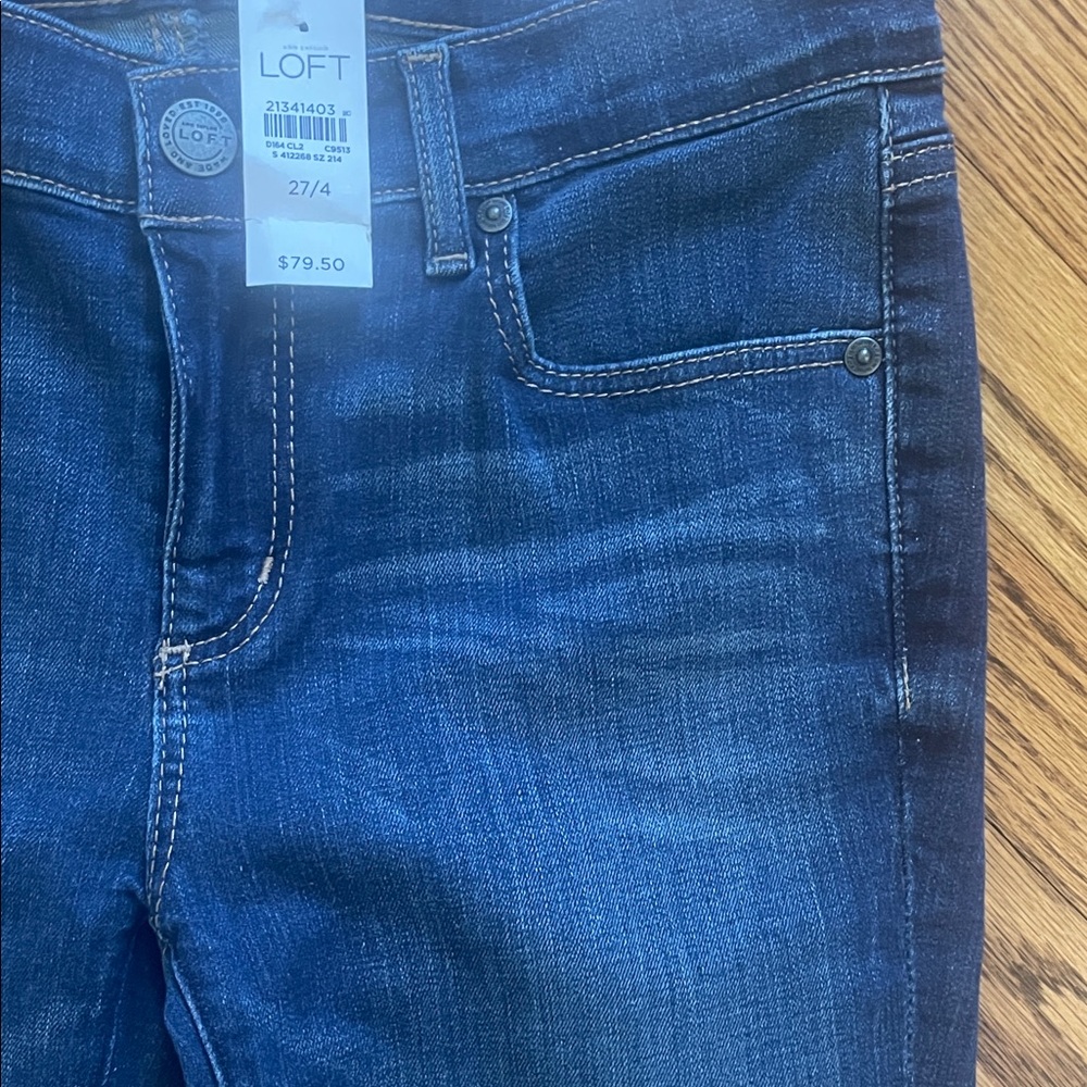 NWT Ann Taylor Loft High Rise Modern Skinny Jeans Size 4/27 - Picture 5 of 7